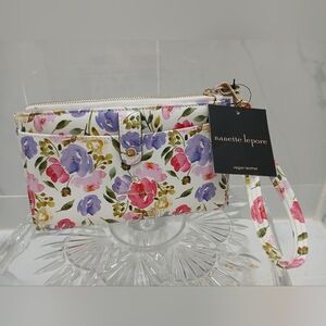 Nanette Lapore RYAE Pink Bouquet Slim Wristlet